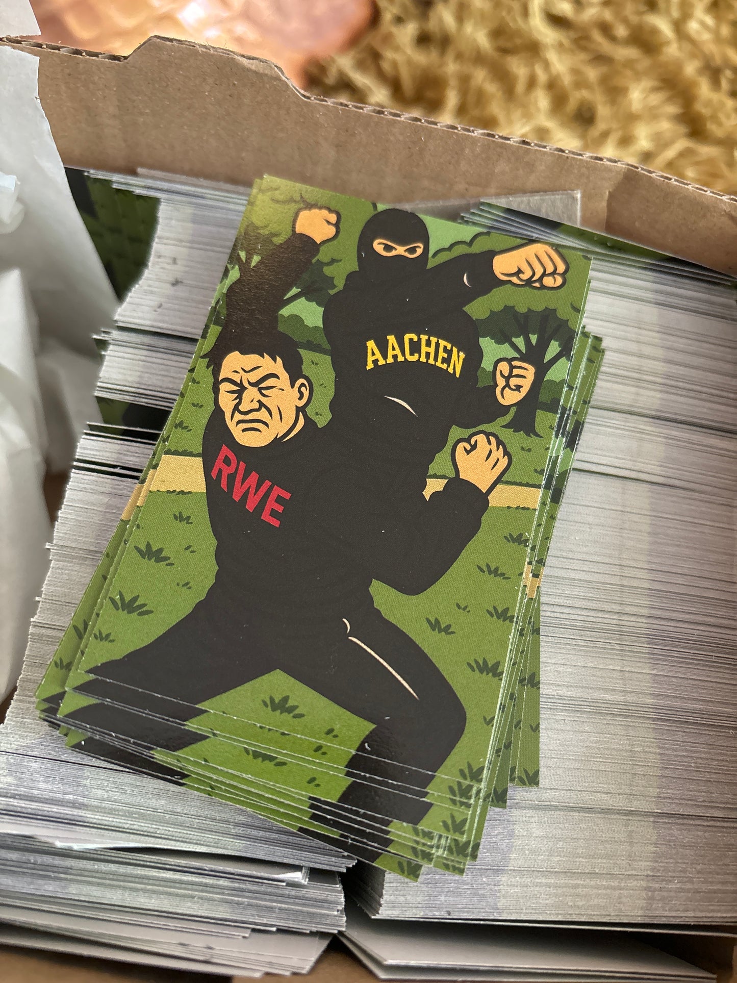 Aachen Sticker "ANTI RWE" 10er Pack (Wasserdicht)